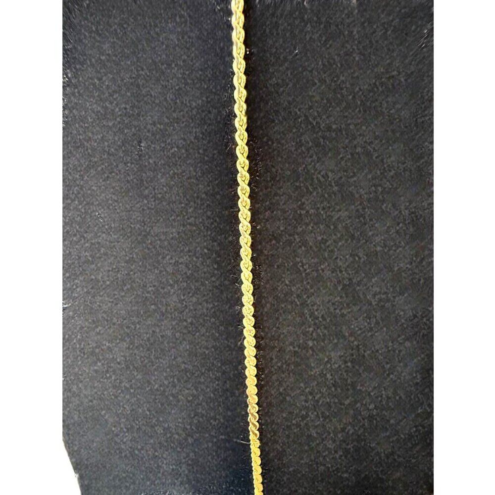 10K Gold Plated 24" Rope Chain Necklace Elegant & Versatile Jewelry - Picture 5 of 7